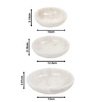 Set Of 3 Marble Round bowl