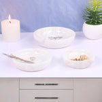 Set Of 3 Marble Round bowl