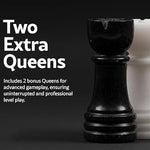 10 Inches Black & White Borderless Chess Set