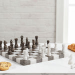 10 Inches White & Oceanic Borderless Chess Set