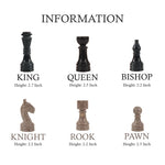 12" Chess Set Black & Oceanic