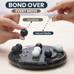 Marble Tic Tac Toe Board Game 6" Inches