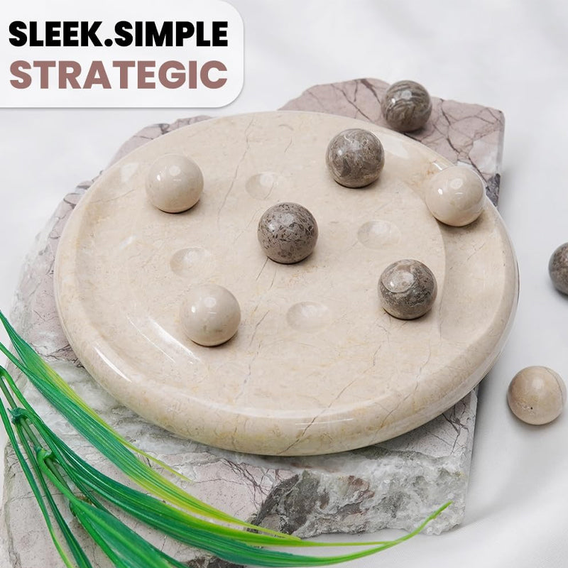 6 Inches Marble Mini Tic Tac Toe Set