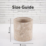 Marble Round Trash Can with Cap