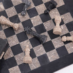 12" Chess Set Black & Oceanic