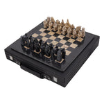 15" Signature Chess Set Black & Coral