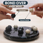 Marble Tic Tac Toe Board Game 6" Inches