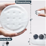 Marble Tic Tac Toe Board Game 6" Inches