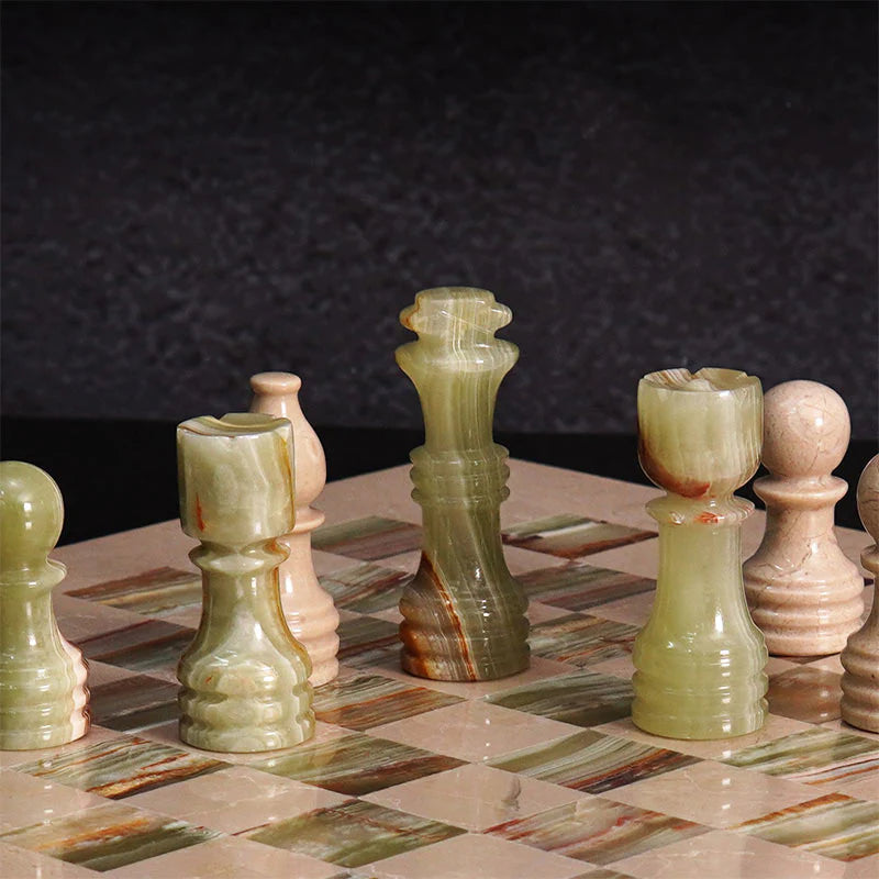 12" Chess Set Verona & Green