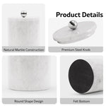Marble Ice Bucket with Cap