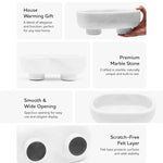 Marble Oval Bowl