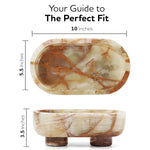 Marble Oval Bowl