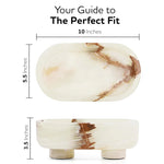Marble Oval Bowl