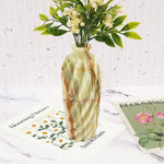 Cross Lines Vase - 10 Inches