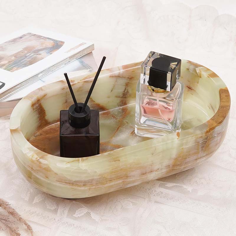 Marble Oval Bowl