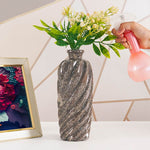 Cross Lines Vase - 10 Inches