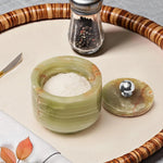 Salt Cellar with Stainless Steel Knob