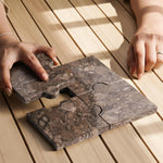 Marble Puzzle Shape Coasters (Set of 4)