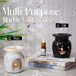 Marble Oil Burner 4" Inches Handmade Candle Wax Warmer