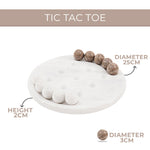 10 Inches Tic Tac Toe - White & Oceanic
