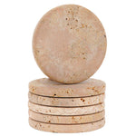 Marble Coaster Plates Set - Round