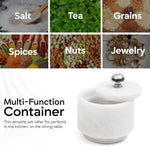 Salt Cellar with Stainless Steel Knob