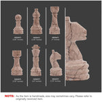 15" Chess Set - Marinara & Black