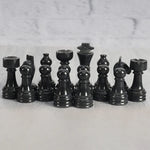 Marble Black & Marinara Premium Quality Chess Game Figures
