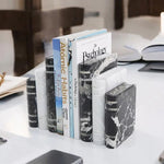marble handmade Bookends
