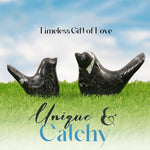 Marble Love Birds Black 3" Inches