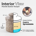 Marble Butter Keeper