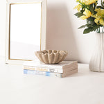 Travertine Ruffle Bowl