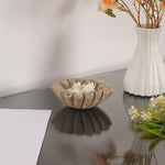 Travertine Ruffle Bowl