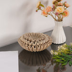Travertine Ruffle Bowl