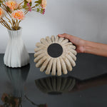 Travertine Ruffle Bowl