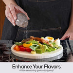 Marble Salt and Pepper Egg Shape Set Of 2