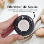 Marble Salt and Pepper Egg Shape Set Of 2