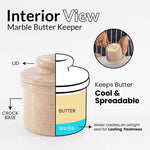 Marble Butter Keeper