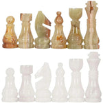 White and Green Premium Quality Chess pieces